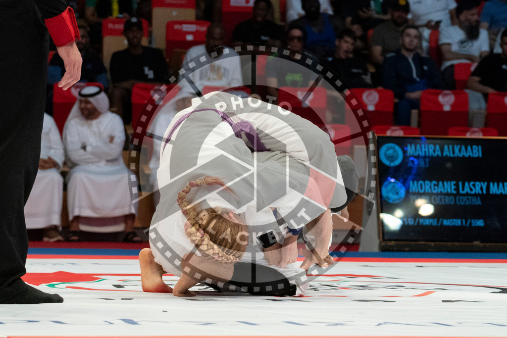 20231106PBB2728 | Fighters compete during the AJP World Master Championship in the Mubadala Arena in Abu Dhabi, Arab United Emirates, on November 6, 2023.