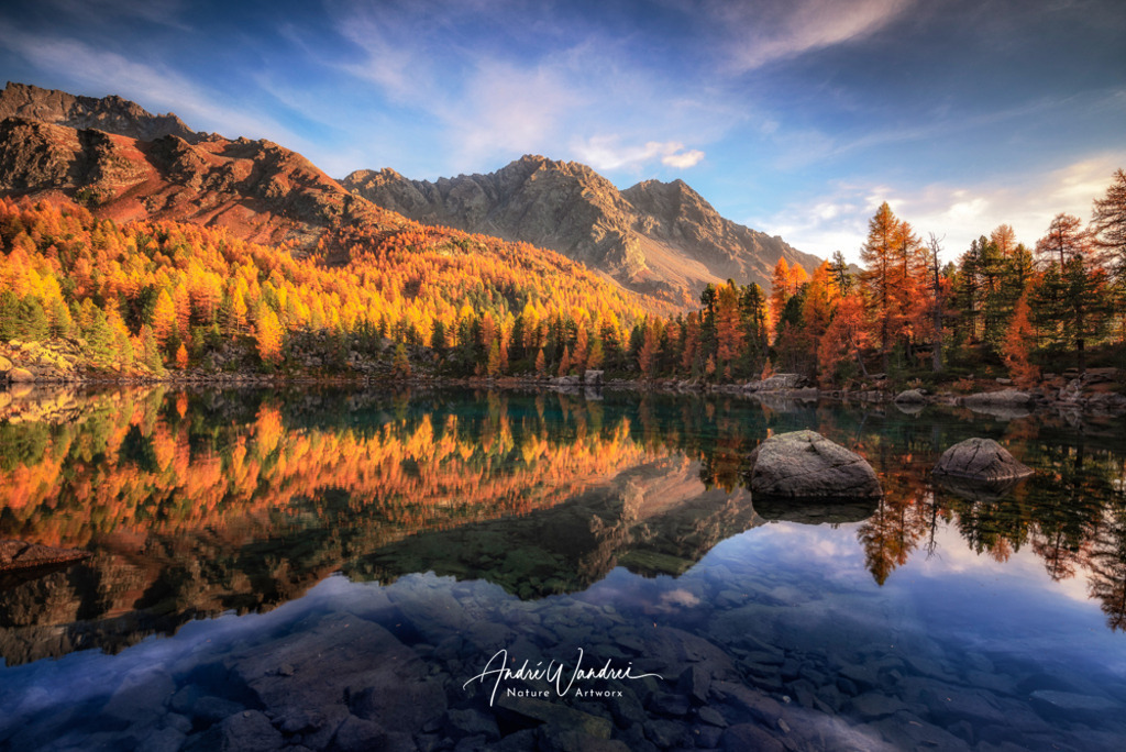 Goldenes Licht am Lago di Saoseo | Andre Wandrei - Nature Artworx - Realisiert mit Pictrs.com