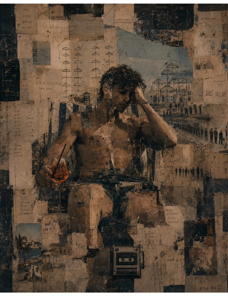 Lonely Human | Künstlerin Kila resonantia Noir | 2026 | Dialogkunst | Druck auf Leinwand | Signiert | Gerahmt | Catalogue Raisonnè KRNVerzeichnis /2/0030 - Realisiert mit Pictrs.com