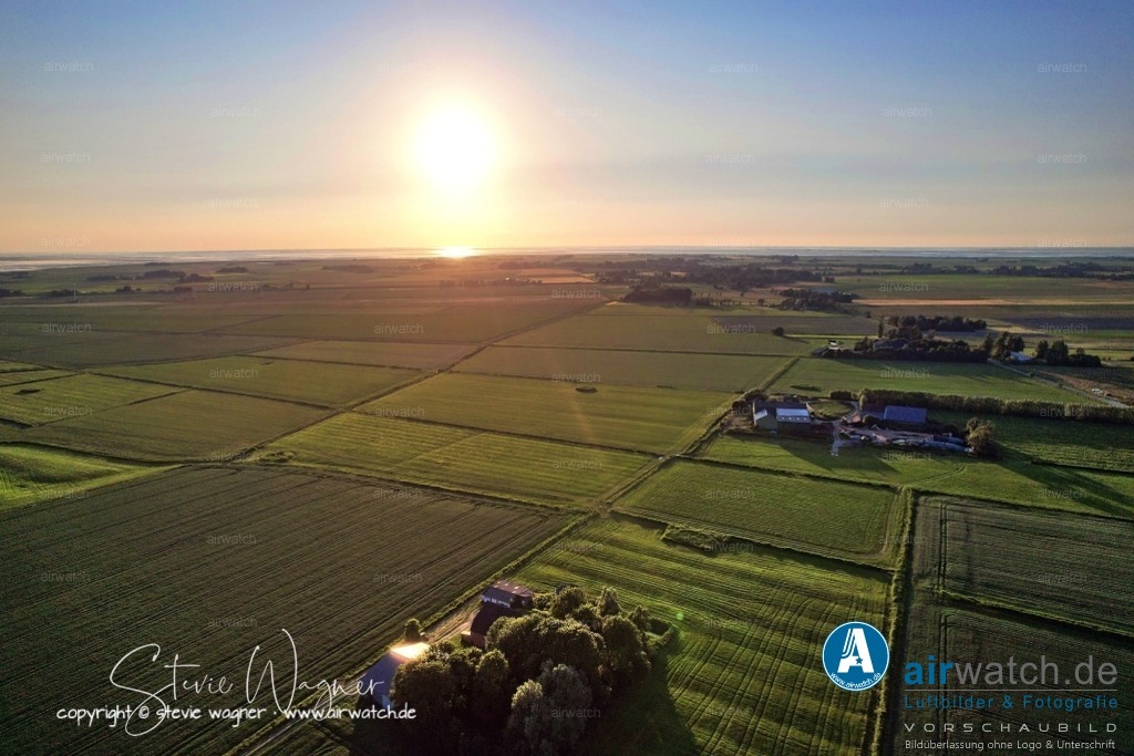 Luftbild Nordstrand, Suederhafen, An de Wehl, Evensbüller Chaussee, Husumer Bucht | Luftbild Nordstrand, Suederhafen, An de Wehl, Evensbüller Chaussee, Husumer Bucht