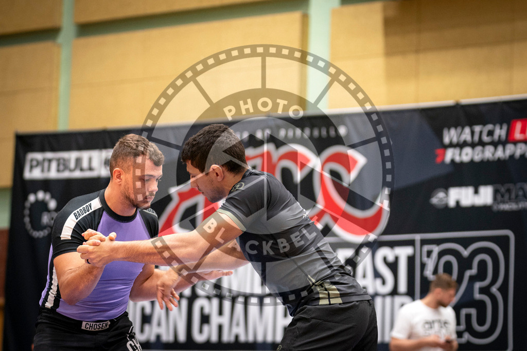 20230916PBB1967 | Fighters compete during the grappling tournement ADCC Trials (European, Middle East and African Championship) in Warsaw, Poland, on September 16, 2023.