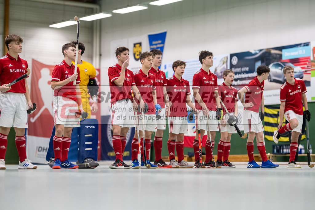 SFE_20230305_0003 | Deutsche Meisterschaft Männliche U16 Halle 2023 am 05.03.2023 in Köln (KTHC Stadion Rot-Weiss Köln Tennis and Hockey Club), Photo: Stephan Fehrmann 2022 (Sports-Gallery)