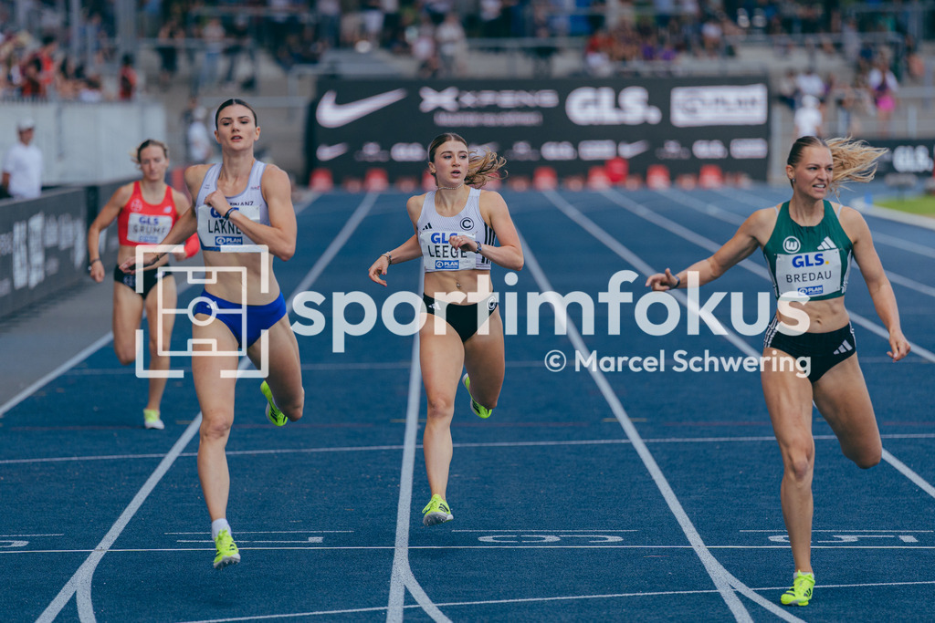 Deutsche Meisterschaften der Frauen und Männer 2026 | Lena Leege, SCC Berlin,  400-Meter-Lauf, Halbfinale, Deutsche Meisterschaften der Frauen und Männer 2026, Lohrheidestadion Bochum-Wattenscheid, 25.07.2026. Foto: Marcel Schwering / sportimfokus - Realisiert mit Pictrs.com
