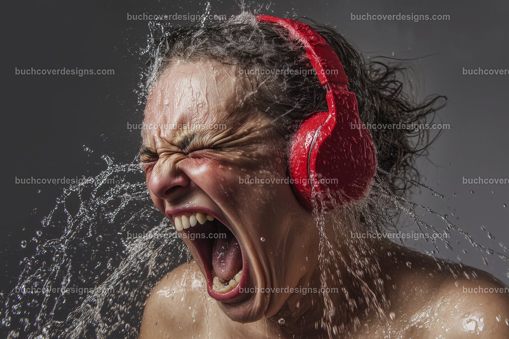 Gesicht einer Frau mit Kopfhörer (44) | front view - screaming angry very old woman with red headphone under a water shower --chaos 5 --ar 3:2 --stylize 50 --weird 200 --v 6.1 Job ID: 5007e9f1-0cee-4d77-86ca-742ee7646b21