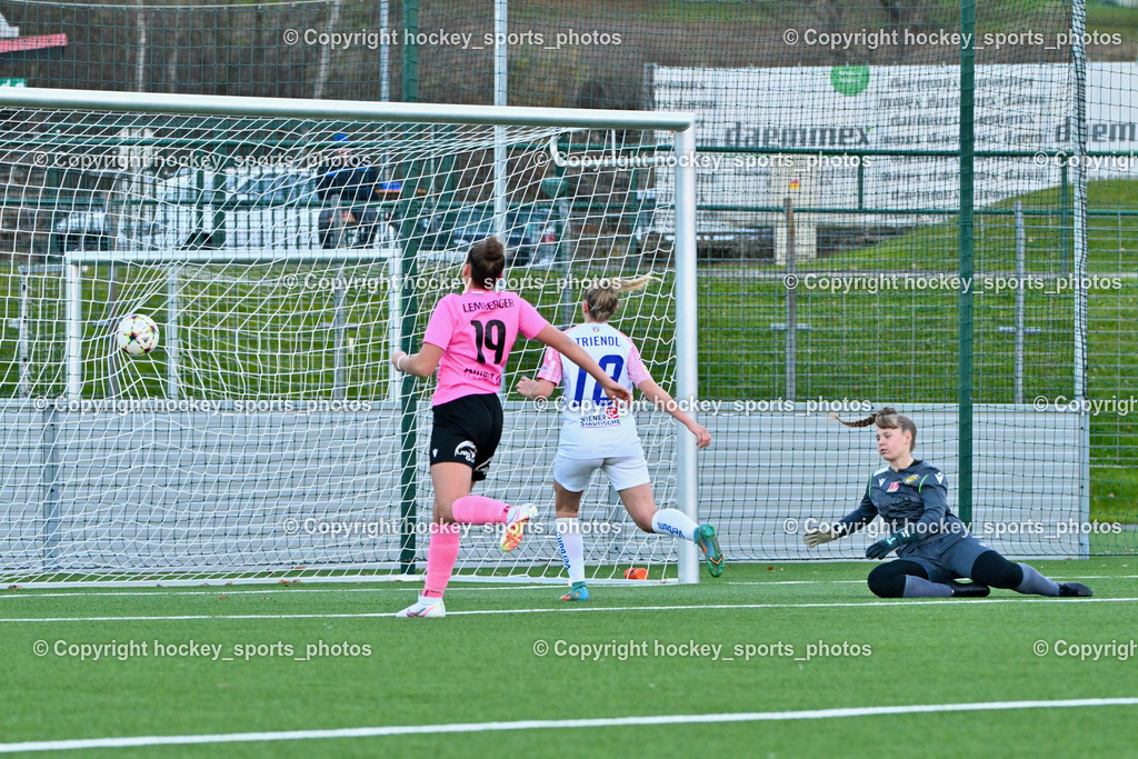 Liwodruck Carinthians Hornets vs. FK Austria Wien Frauen 19.11.2023 | #19 Jana Christina Lemberger, #18 Lena Triendl, #1 Anja Meier