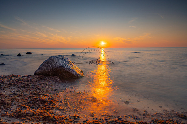 Sonnenuntergang an der Ostsee | Sonnenuntergang an der Ostsee auf der Insel Rügen