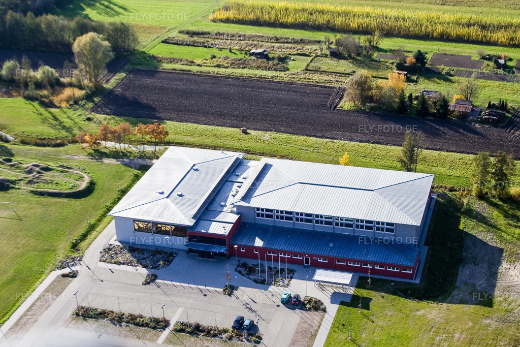 Luftbild: Bienwaldhalle Kandel in Kandel im Bundesland Rheinland-Pfalz in Deutschland. Foto: IMG_8816.jpg vom 05.11.2007 durch Werner Riehm/FLY-FOTO.de