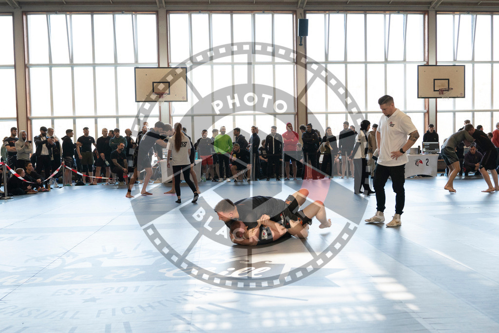 20240309PBB6293 | Fighters compete during the International Luta Livre (ILLCS) Spring Championship in Hannover, Germany, on March 9, 2024.