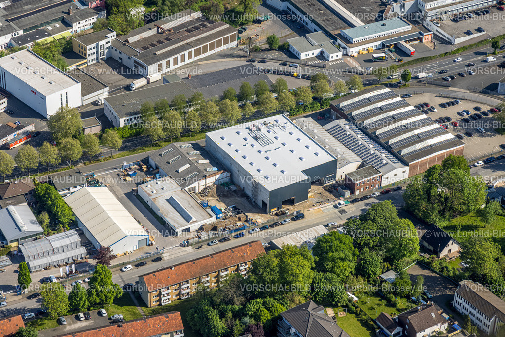Hagen240503796 | Luftbild, Neubau im Gewerbegebiet Stahlkontor, Preußer Straße, Haspe, Hagen, Ruhrgebiet, Nordrhein-Westfalen, Deutschland