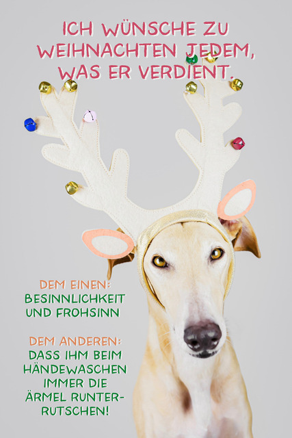 Ori wünscht jedem, was er verdient! | "Ich wünsche zu Weihnachten jedem, was er verdient: Dem Einen: Besinnlichkeit und Frohsinn. Dem Anderen: Dass ihm beim Händewaschen immer die Ärmel runterrutschen!"