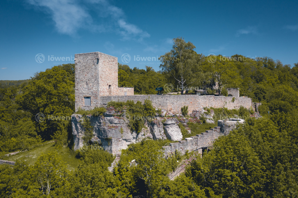 Helfenstein Ruine bei Geislingen im Sommer | löwenblicke | shop