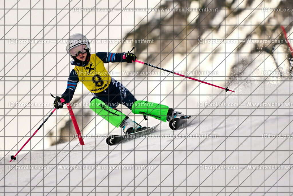 ALP7658_NOe-Kinder-LM_SL-I_Hochkar_Lugmayr Julia | (C)FotoLois.com, Alois Spandl. NÖ Kinder-Landesmeisterschaft, SLALOM im Draxlerloch am Hochkar, erster Lauf, So 18. Februar 2024.