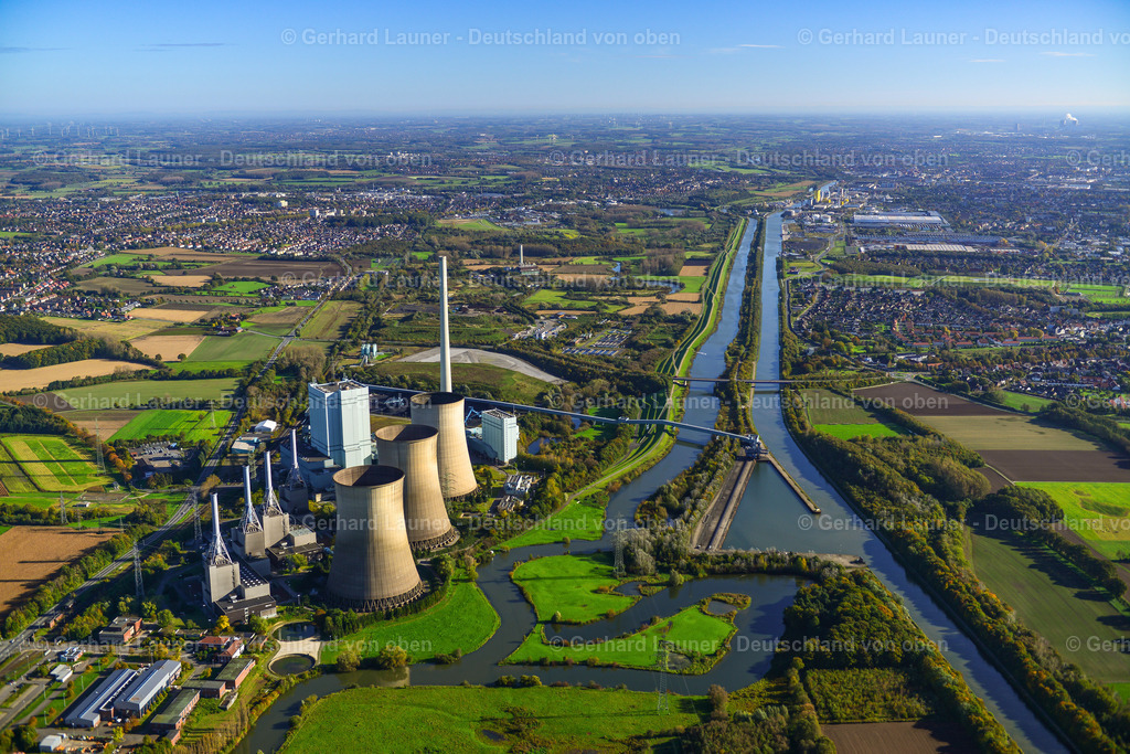 3491447 | Lippe und Datteln-Hamm-Kanal am Kraftwerk Gersteinwerk bei Hamm a.d. Lippe