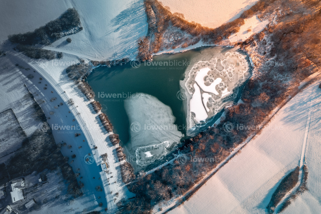 Stausee bei Donzdorf im Winter | löwenblicke | shop