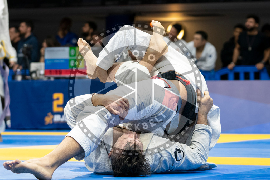 20240123PBB02287 | Fighters compete during the second day of the IBJJF European Championship in Paris, France, on January 23, 2024.