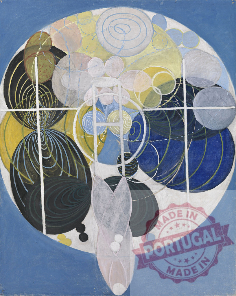 Hilma af Klint swan series abstract painting evolution. Hilma af Klimt | Abstract painting showing symbolic forms representing spiritual and natural evolution - Realisiert mit Pictrs.com