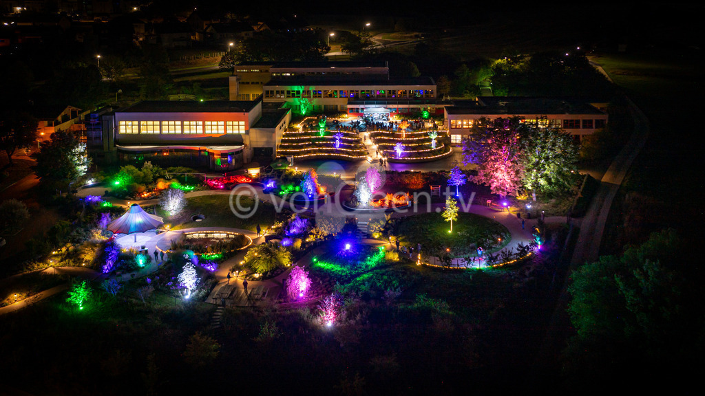 Lichtevent "Leuchtender Kräutergarten", Stadt Teuschnitz  | Luftbilder, Drohnenbilder, Oberfranken, Bayern, Kronach, Lichtenfels, Kulmbach, Thüringen, Frankenwald, Thüringerwald - Realisiert mit Pictrs.com
