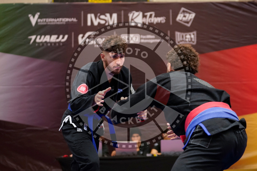 20240203PBB06549 | Fighters compete during the Brazilian Jiu-Jitsu Championship of the AJP Tour in Maintal by Frankfurt am Main, Germany, on February 2, 2024.