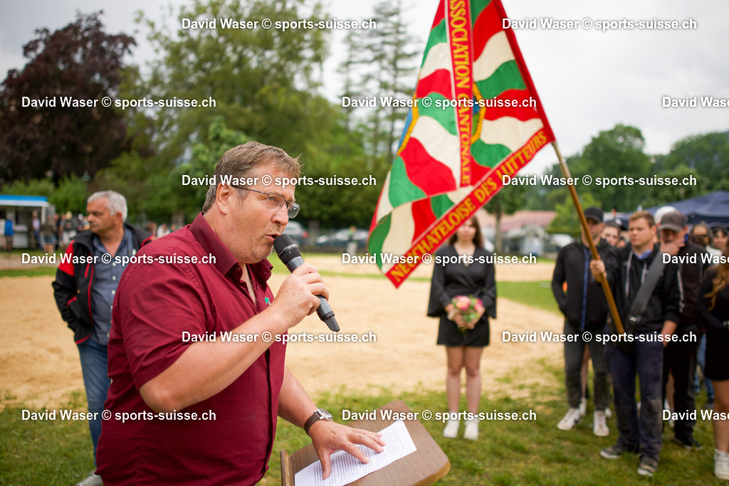 Partie Officiel Pascal Thiebaud de la F_te Cantonale Neuch_teloise de lutte suisse _ M_tiers _Coll_ge de M_tiers_ le dimanche 04.06.2023 Photos _sports-suisse.ch_ Waser David | sports-suisse.ch