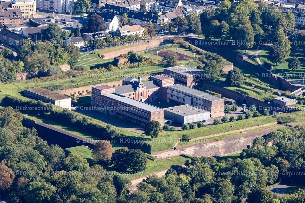 Lufbilder Jülich-5854 | Fragmente der Zitadelle- Festungsanlage " Museum Zitadelle " an der Schloßstraße in Jülich - Realisiert mit Pictrs.com