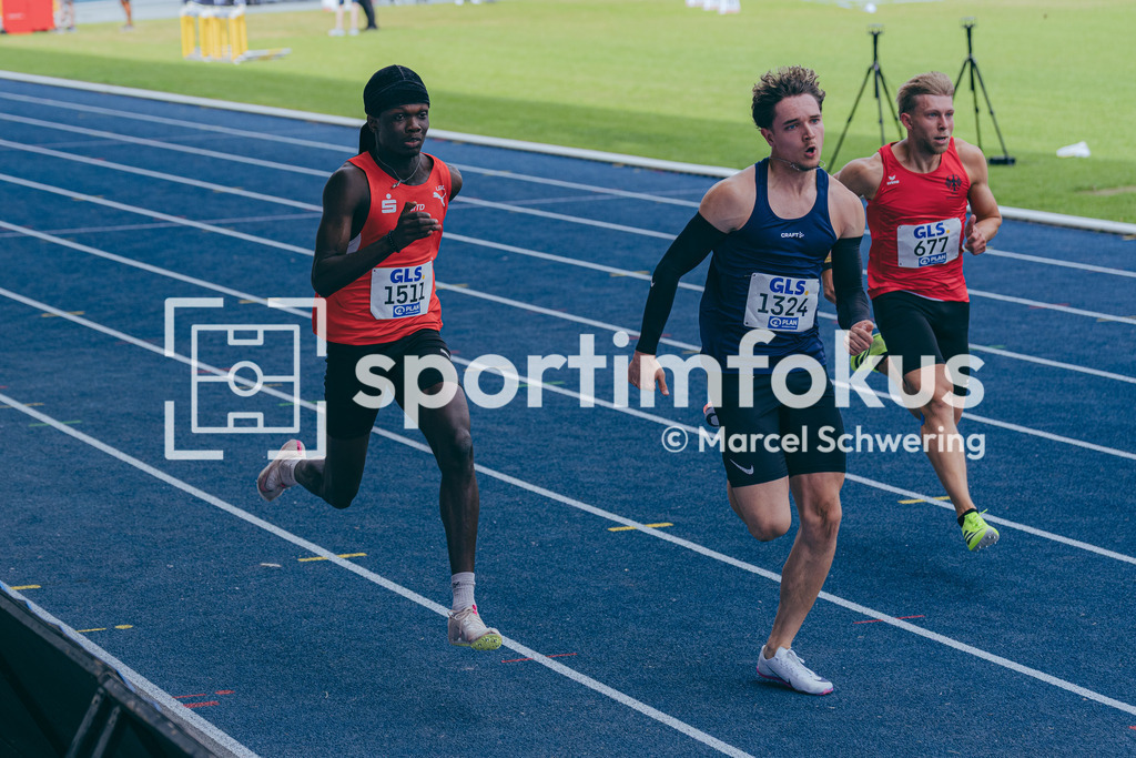 DM U23 U18 Bochum 2026 | Ron Greenwood (LG Olympia Dortmund), Startnummer 1511, 100-Meter-Lauf Vorlauf mU23, Deutsche Meisterschaften der U18 &amp; U23 2026, Lohrheidestadion Bochum-Wattenscheid, 04.07.2026 Foto: Marcel Schwering / sportimfokus - Realisiert mit Pictrs.com