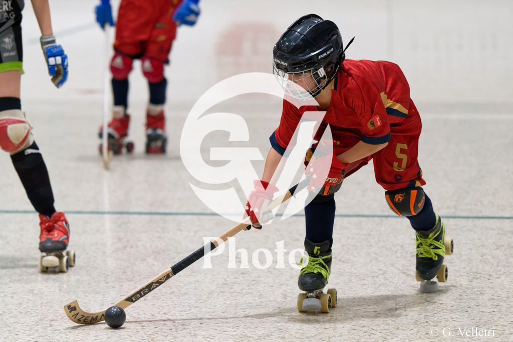 U13  - Geneve RHC v HC Munsingen W  |  during the U13  match between Geneve RHC and HC Munsingen W  at Centre sportif de la queue d'arve in Geneve, Switzerland