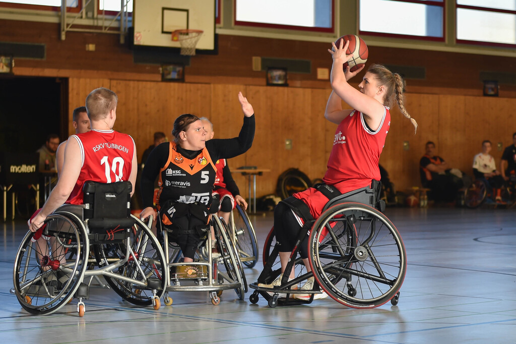 2024-10-26-0015 | RSKV Tuebingen vs. Hannover United 2, Rollstuhlbasketball, 2. Bundesliga Sued, 3. Spieltag, Saison 2024/2025, 26.10.2024, Foto: Ralph Kunze - Realisiert mit Pictrs.com