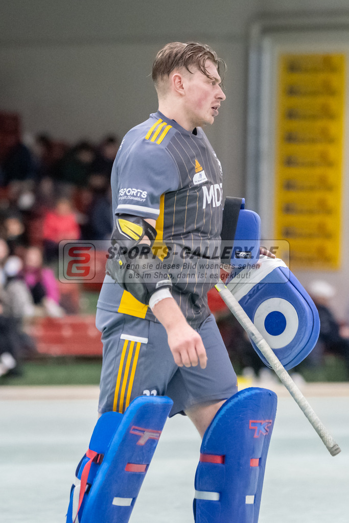 SFE_20230108_0024 | 1. Bundesliga Hockey Herren Rot-Weiss Köln - Düsseldorfer HC am 08.01.2023 in Köln (KTHC Stadion Rot-Weiss Köln Tennis and Hockey Club), Photo: Stephan Fehrmann 2022 (Sports-Gallery),Zickler Anton Torwart ( Düsseldorfer HC #32 )