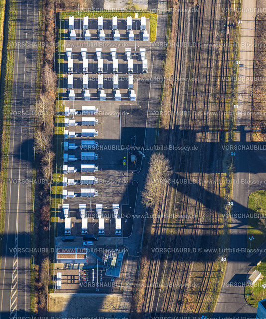 Werne230205014Gersteinwerk | Luftbild, Standakkus zum Stromspeichern, innovative Batteriespeicher am RWE Generation SE Kraftwerk Gersteinwerk, Stockum, Werne, Ruhrgebiet, Nordrhein-Westfalen, Deutschland