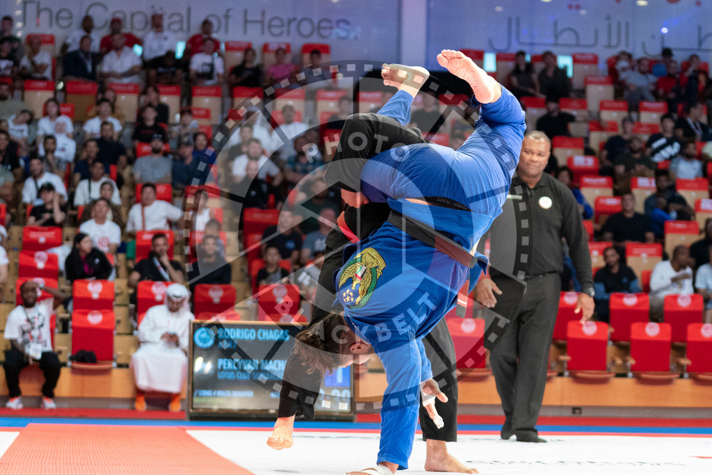 20231106PBB1989 | Fighters compete during the AJP World Master Championship in the Mubadala Arena in Abu Dhabi, Arab United Emirates, on November 6, 2023.