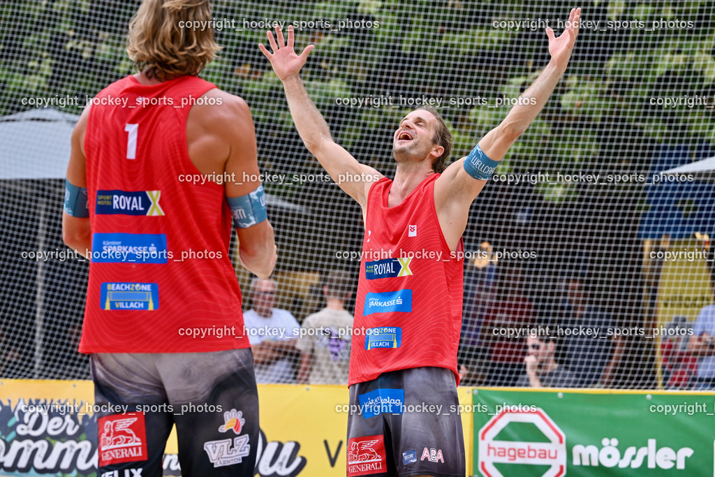 Kärntner Landesmeisterschaft Beach Volleyball | #2 HUBER Alexander Philipp, Kärntner Landesmeisterschaft Beach Volleyball, Kärntner Landesmeisterschaft Beach Volleyball am 18.08.2024 in Villach (Rathausplatz Villach), Austria, (Photo by Bernd Stefan)