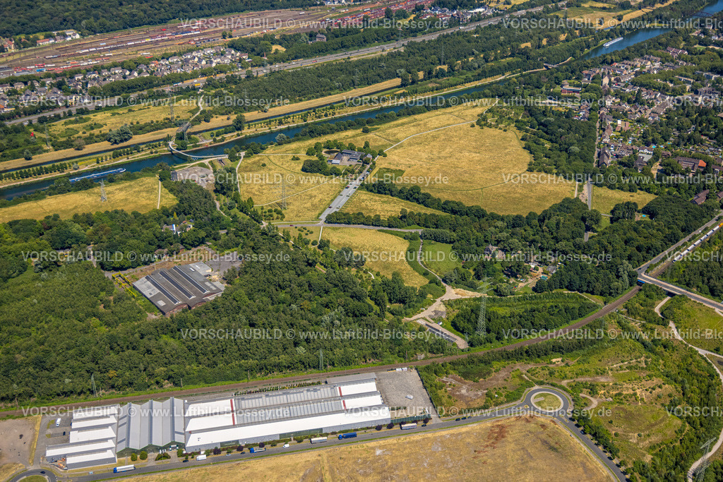 Oberhausen230704870 | Luftbild, RVR-Besucherzentrum Haus Ripshorst, historischer Gutshof, Renaturierung Lepkes-Mühlenbach, Borbeck, Oberhausen, Ruhrgebiet, Nordrhein-Westfalen, Deutschland