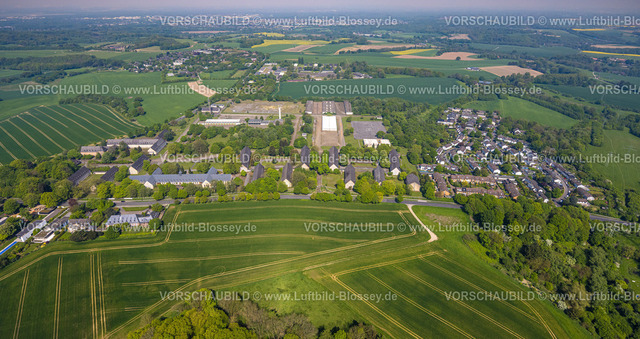 Duesseldorf240501107 | Luftbild, Kaserne der Bundeswehr Bergische Kaserne, Knittkuhler Straße, Hubbelrath, Düsseldorf, Rheinland, Nordrhein-Westfalen, Deutschland