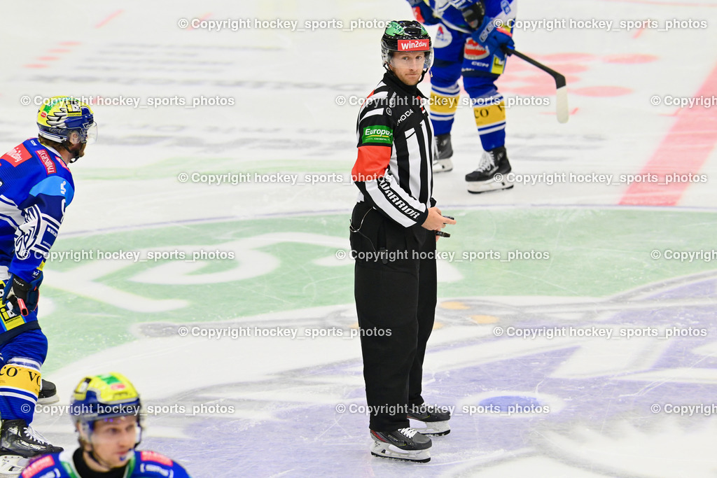 EC IDM Wärmepumpen VSV vs. MIGROSS SUPERMERCATI ASIAGO HOCKEY | REZEK GREGO Referee, EC IDM Wärmepumpen VSV vs. MIGROSS SUPERMERCATI ASIAGO HOCKEY, EC IDM Wärmepumpen VSV vs. MIGROSS SUPERMERCATI ASIAGO HOCKEY am 03.11.2024 in Villach (Stadthalle Villach), Austria, (Photo by Bernd Stefan)