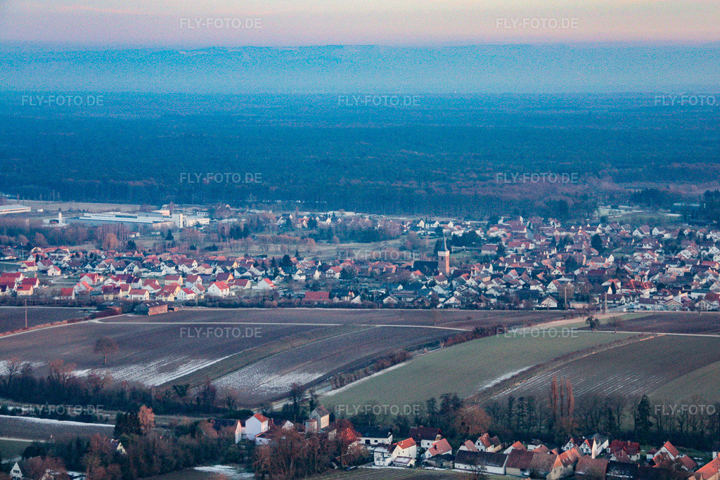 Luftbild: Schaidt von Norden im Ortsteil Schaidt in Wörth im Bundesland Rheinland-Pfalz in Deutschland. Foto: IMG_17115.jpg vom 19.02.2009 durch Werner Riehm/FLY-FOTO.de