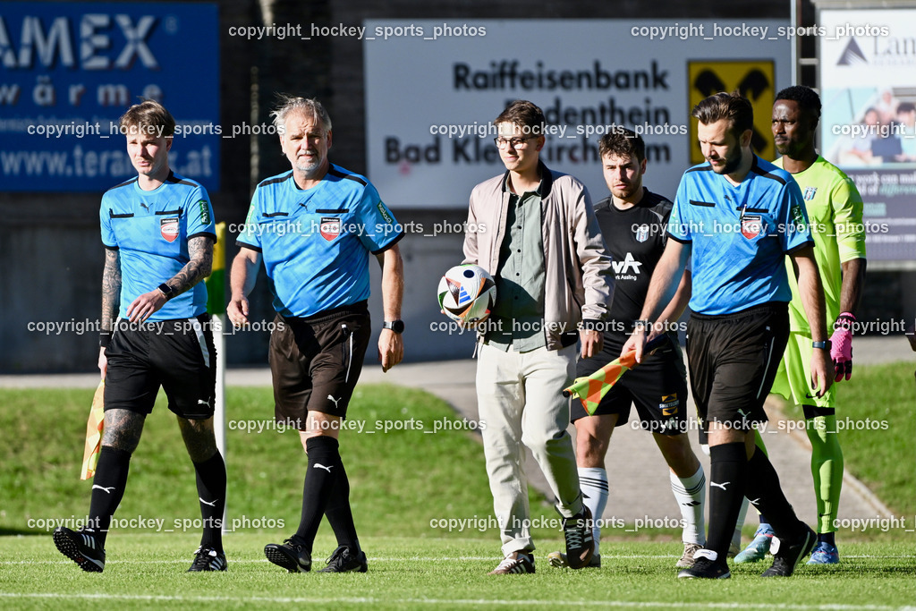 WSG Radenthein vs. URC Thal Assling | Marcel Andre Vaschauner Referee, Gerhard Lukas Meschnark Referee, David Albert Berger Referee, David Edlinger Musiker, WSG Radenthein vs. URC Thal Assling, WSG Radenthein vs. URC Thal Assling am 30.05.2025 in Radenthein (Sportplatz Radenthein), Austria, (Photo by Bernd Stefan)