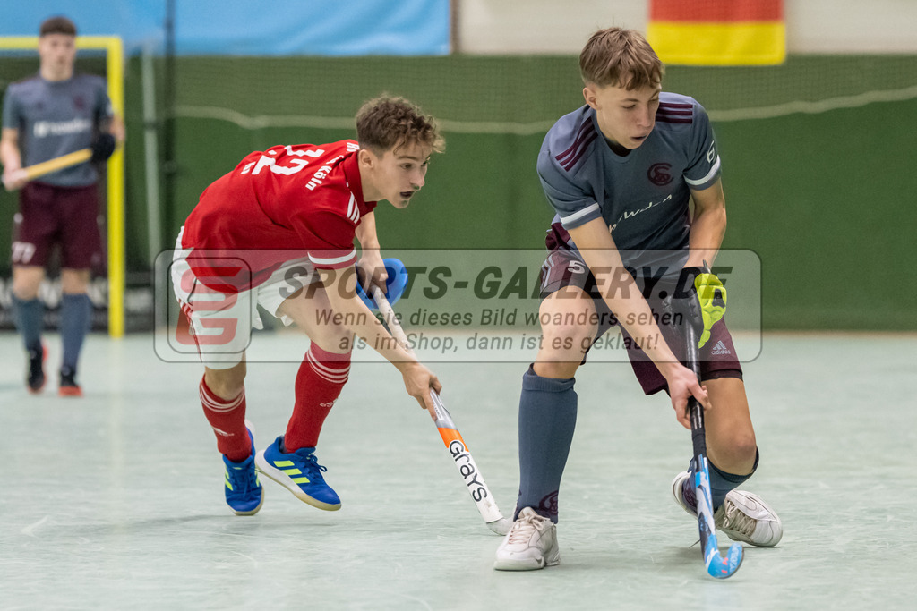 SFE_20230304_0020 | Deutsche Meisterschaft Männliche U16 Halle 2023 am 04.03.2023 in Köln (KTHC Stadion Rot-Weiss Köln Tennis and Hockey Club), Photo: Stephan Fehrmann 2022 (Sports-Gallery)