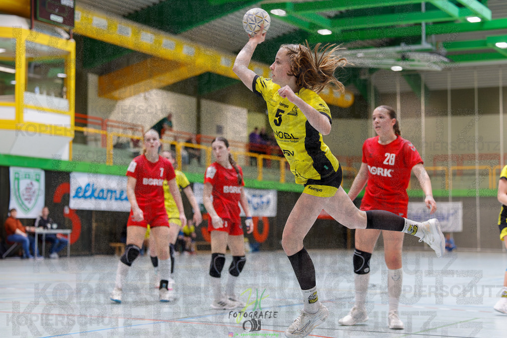 Hessenmeisterschaft wJC - Finale; HSG Kleenheim - HSG Weiterstadt/ Braunsh.Worf. | Hessenmeisterschaft wJC - Finale; HSG Kleenheim - HSG Weiterstadt/ Braunsh.Worf. am 22.03.2025 in Biedenkopf (Sporthalle Lahntalschule)Photo © 2025 - Jörg Heinrich - Realisiert mit Pictrs.com