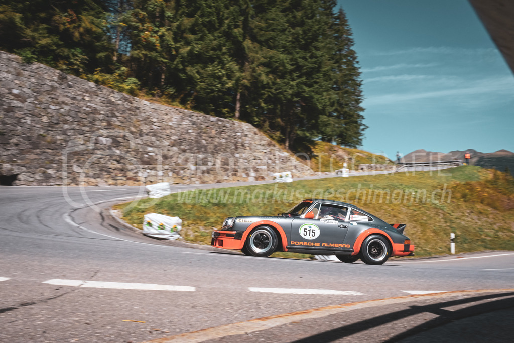 21. Arosa ClassicCar 2025 - 6. =September= 2025 | Michel H. Kühni aus Avenches (SUI) in einem Porsche 911 SC Gruppe 4 aus dem Jahre 1978 mit Startnummer 515 am Arosa ClassicCar 2025 in der Kategorie Competition..@arosaclassiccar, @arosa.official, #arosaclassiccar, #arosa, #76curves, #classiccarBild: Sportfotografie Markus Aeschimann | www.markus-aeschimann.ch - Realisiert mit Pictrs.com