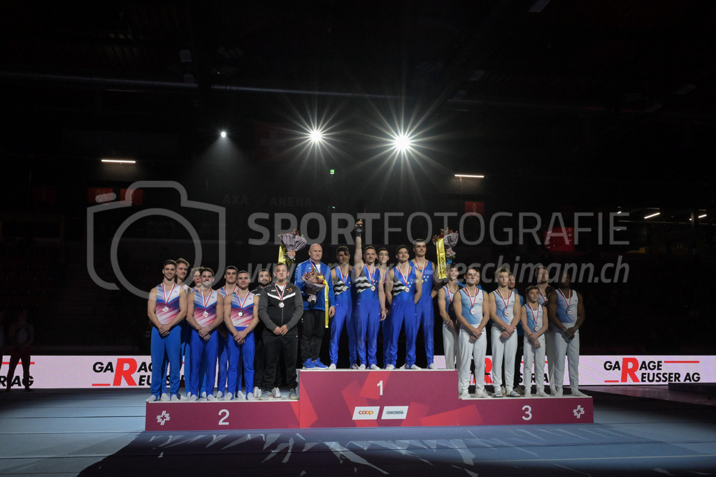 Schweizer Meisterschaften Kunstturnen Mannschaften Männer (A) - 22. November 2025 | Schweizer Meisterschaften Kunstturnen Mannschaften Männer (A)AXA Arena, WinterthurBild: Sportfotografie Markus Aeschimann | www.markus-aeschimann.ch - Realisiert mit Pictrs.com