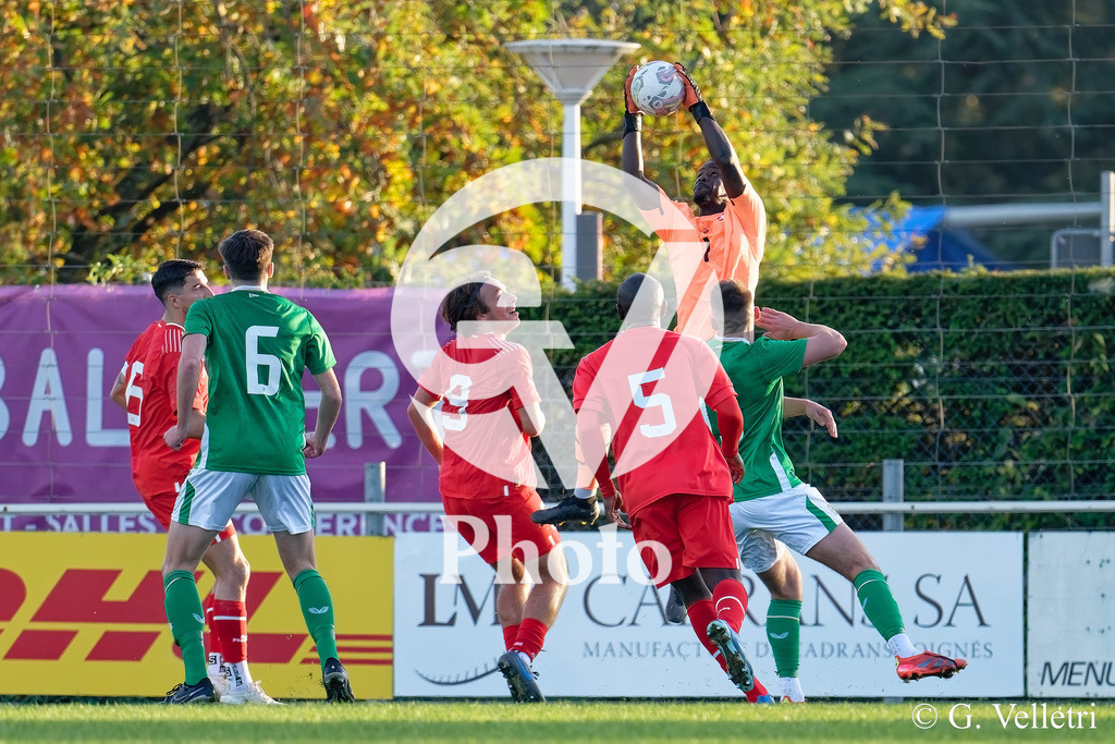 UEFA Region's Cup - Vaud v Munster | Diawara Kande (1 Vaud) in action (close up) during the UEFA Region's Cup game between Vaud and Munster at Centre Sportif de Colovray in Nyon, Switzerland 