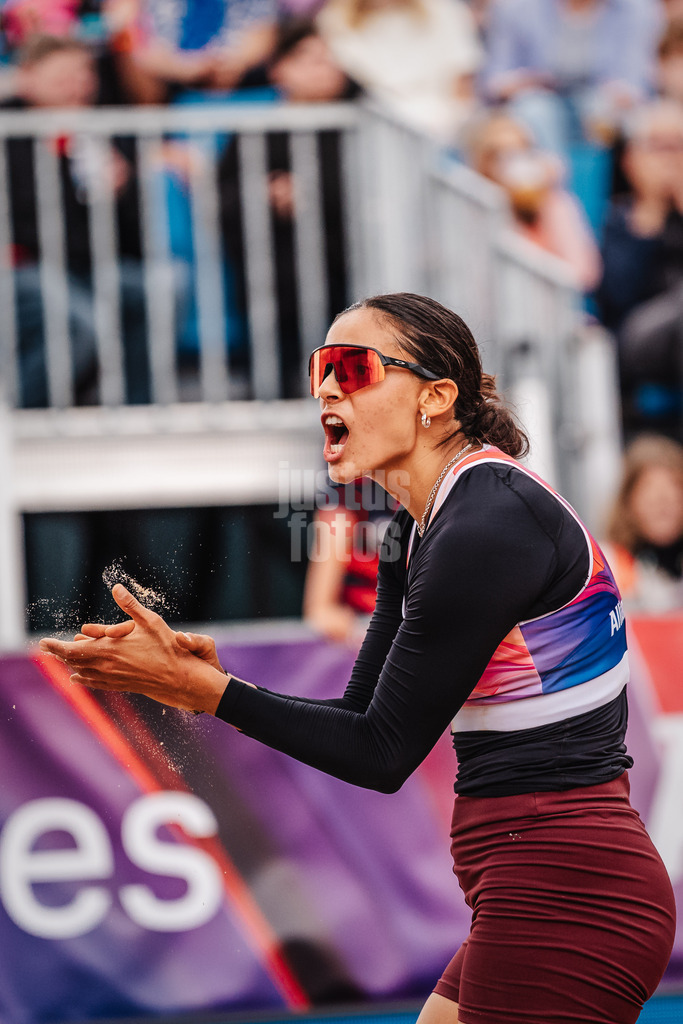 Beachvolleyball | Frauen | Allianz German Beach Tour 2025 | Tourstop Hamburg | 30.05.2025 | Shana Zobrist jubelt