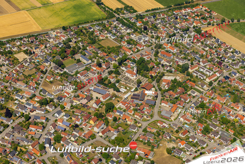 Die Luftaufnahme Herbertshofen - Meitingen wurde 2022 vom Flugzeug aus (keine Drohne) erstellt. Hohe Auflösung -für große Poster und Wandbilder geeignet - Garantiert!