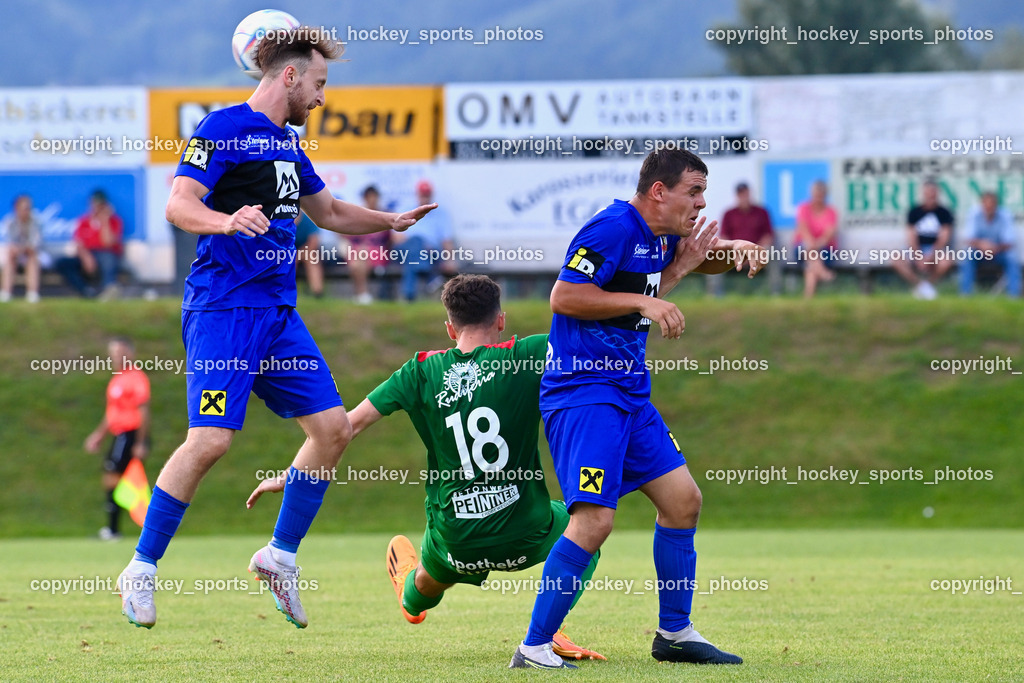 FC Gmünd vs. Union Matrei 19.8.2023 | #11 Oliver Josef Steiner, #18 Dominik Markus Oberwinkler, #6 Jonas Wibmer