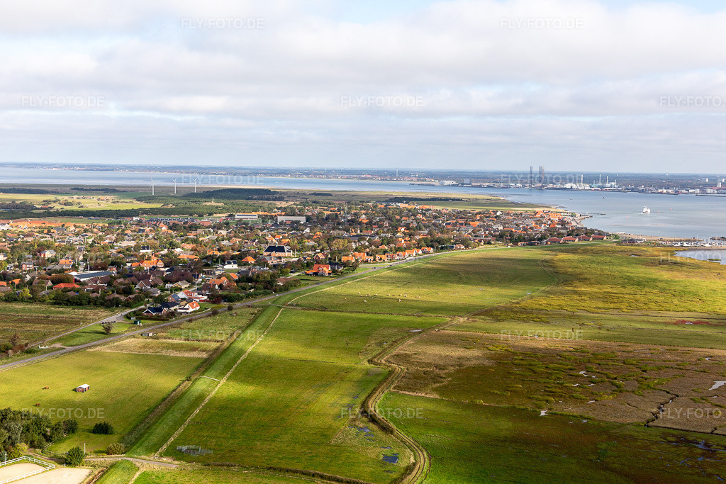Luftbild: Ortsansicht in Fanø im Bundesland Syddanmark in Dänemark. Foto: IMG_118538.jpg vom 21.09.2019 durch Werner Riehm/FLY-FOTO.de