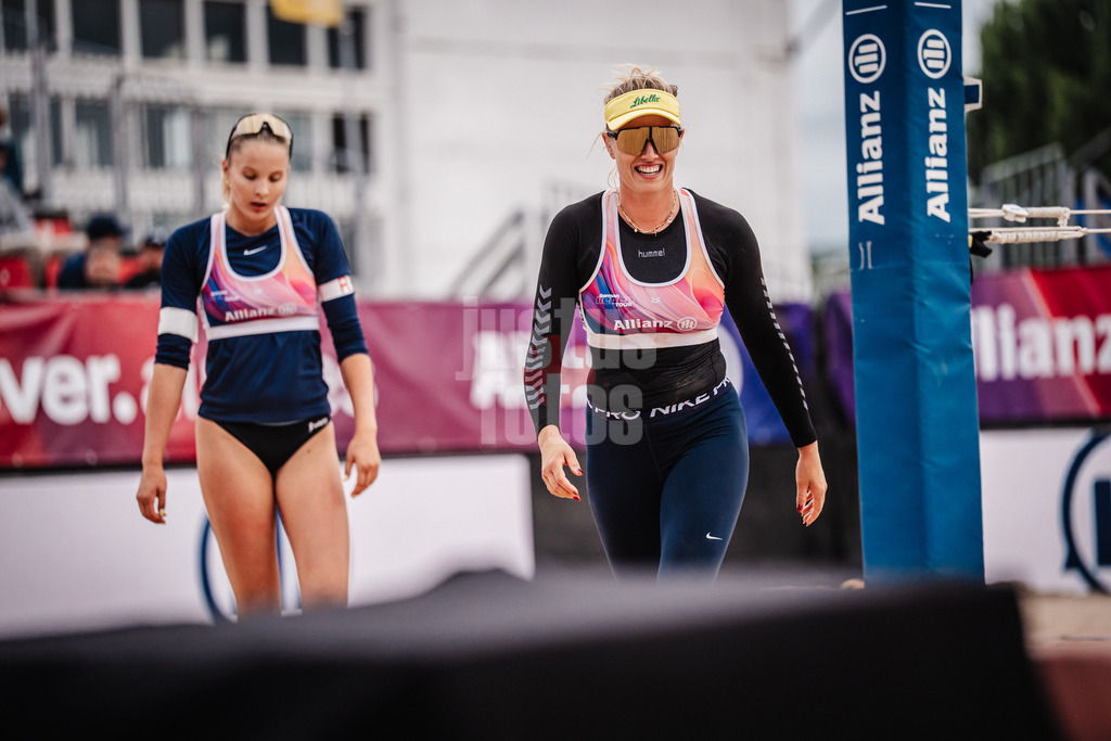 Beachvolleyball | Frauen | Allianz German Beach Tour 2025 | Tourstop Berlin | 22.08.2025 | v.l. Anna-Chiara Reformat und Chenoa Christ