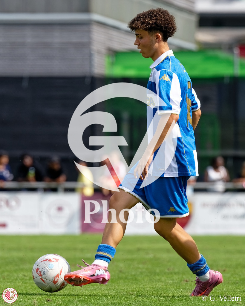GenevaCup Group Phase - Servette FC v RC Deportivo | during the GenevaCup Group Phase match between Servette FC and RC Deportivo at Stade des Arberes in Meyrin, Switzerland