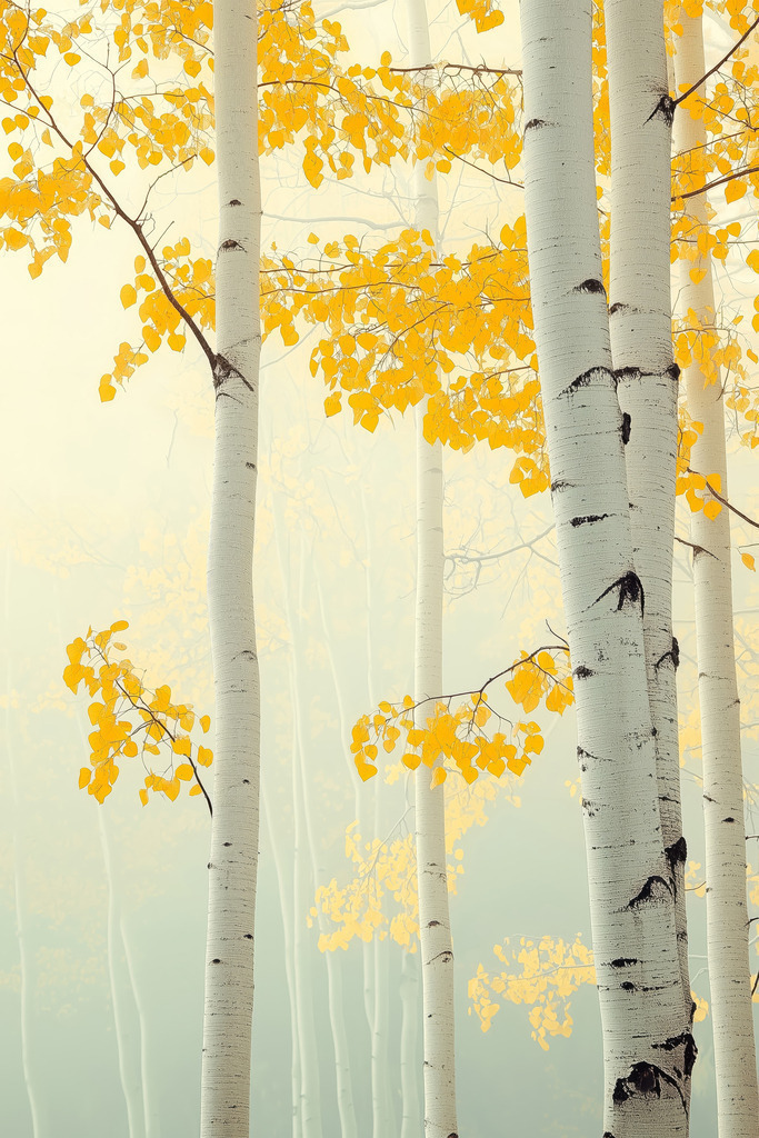 2412016 - Licht im Wald | Entspannendes Motiv eines Birkenwaldes im Sonnenlicht.