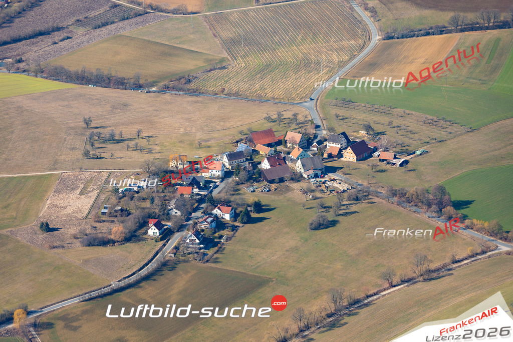 Die Luftbildaufnahme Affalterbach -  wurde 2019 mittels Flugzeug (keine Drohne) erstellt. Perfekte Schärfe und Druck- Ergebnisse- Garantiert!