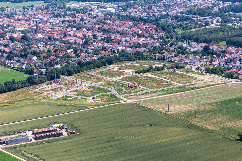 Luftbild: Baugebiet K2 in Kandel im Bundesland Rheinland-Pfalz in Deutschland. Foto: IMG_127254.jpg vom 26.06.2021 durch Werner Riehm/FLY-FOTO.de